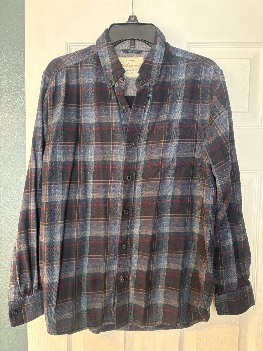 ⭐️5/$15! Weatherproof Vintage Men's Plaid Button-Front Shirt